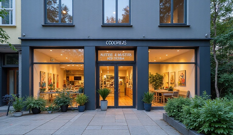 Widok na budynek Centrum Nutrycji Zdrowia od zewnątrz